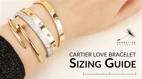 cartier love bracelot|cartier love bracelet size chart.